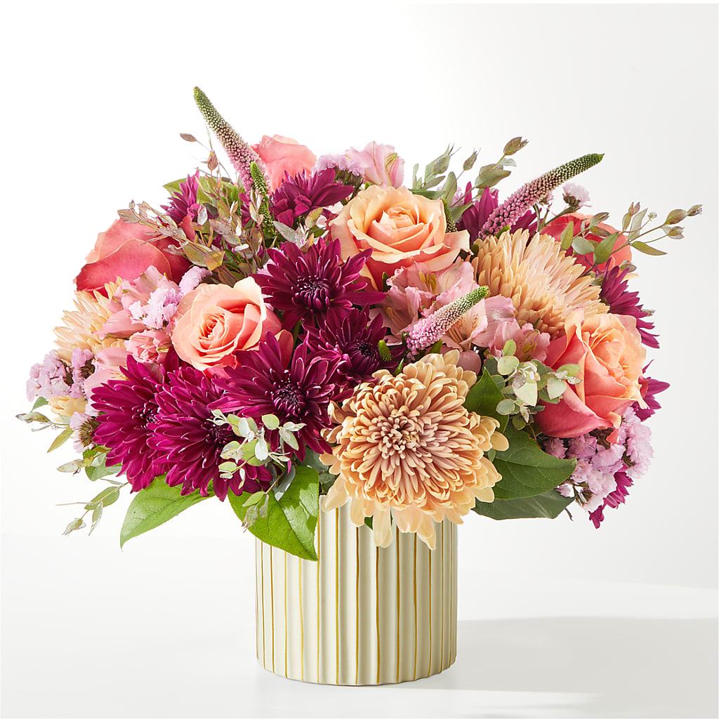 Berry Cobbler Bouquet with Ivory Vase –  Garlington Florist, New Bedford MA