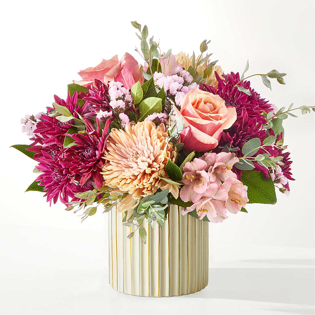 Berry Cobbler Bouquet with Ivory Vase –  Garlington Florist, New Bedford MA