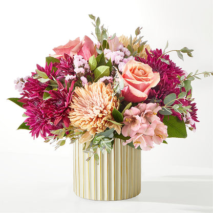 Berry Cobbler Bouquet with Ivory Vase –  Garlington Florist, New Bedford MA