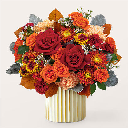 Merlot Bouquet with Ivory Vase –  Garlington Florist, New Bedford MA