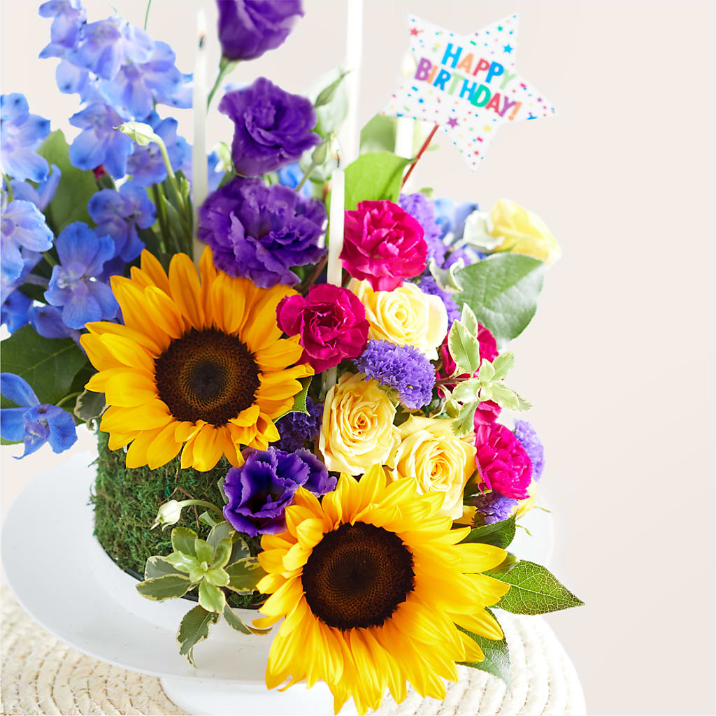 Star of the Day Floral Cake –  Garlington Florist, New Bedford MA