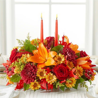 Autumn's Embrace Centerpiece –  Garlington Florist, New Bedford MA