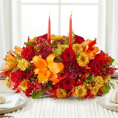 Autumn's Embrace Centerpiece –  Garlington Florist, New Bedford MA