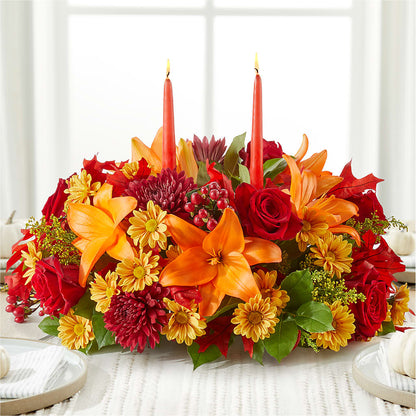 Autumn's Embrace Centerpiece –  Garlington Florist, New Bedford MA