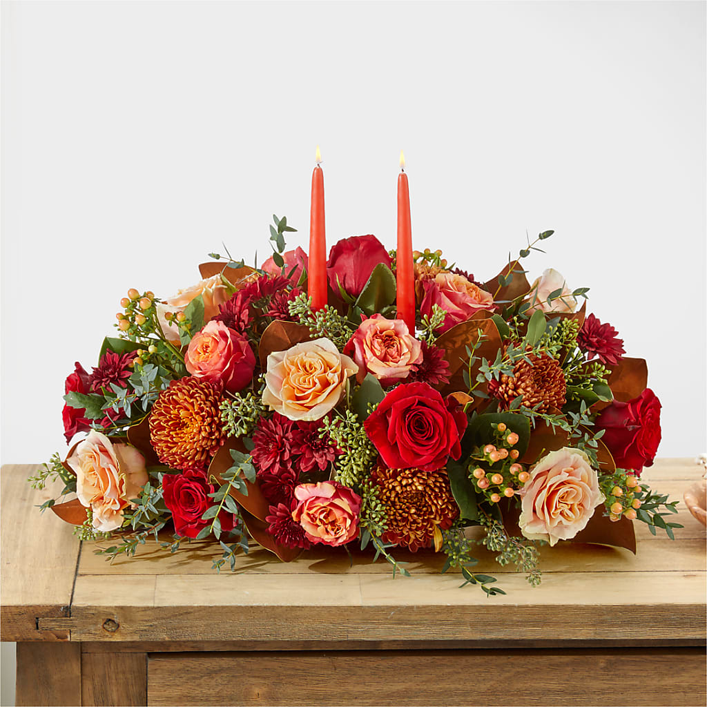 Gather Near Centerpiece –  Garlington Florist, New Bedford MA