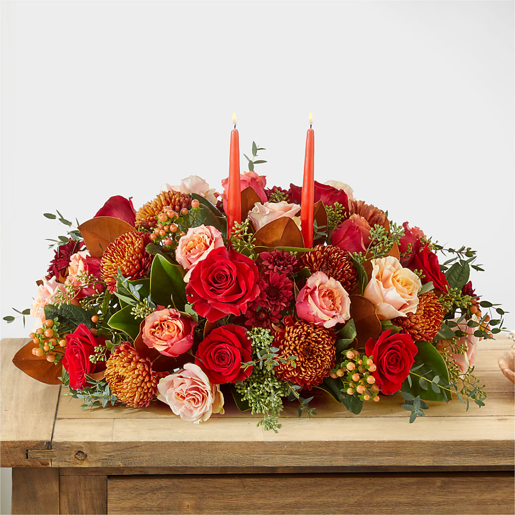 Gather Near Centerpiece –  Garlington Florist, New Bedford MA