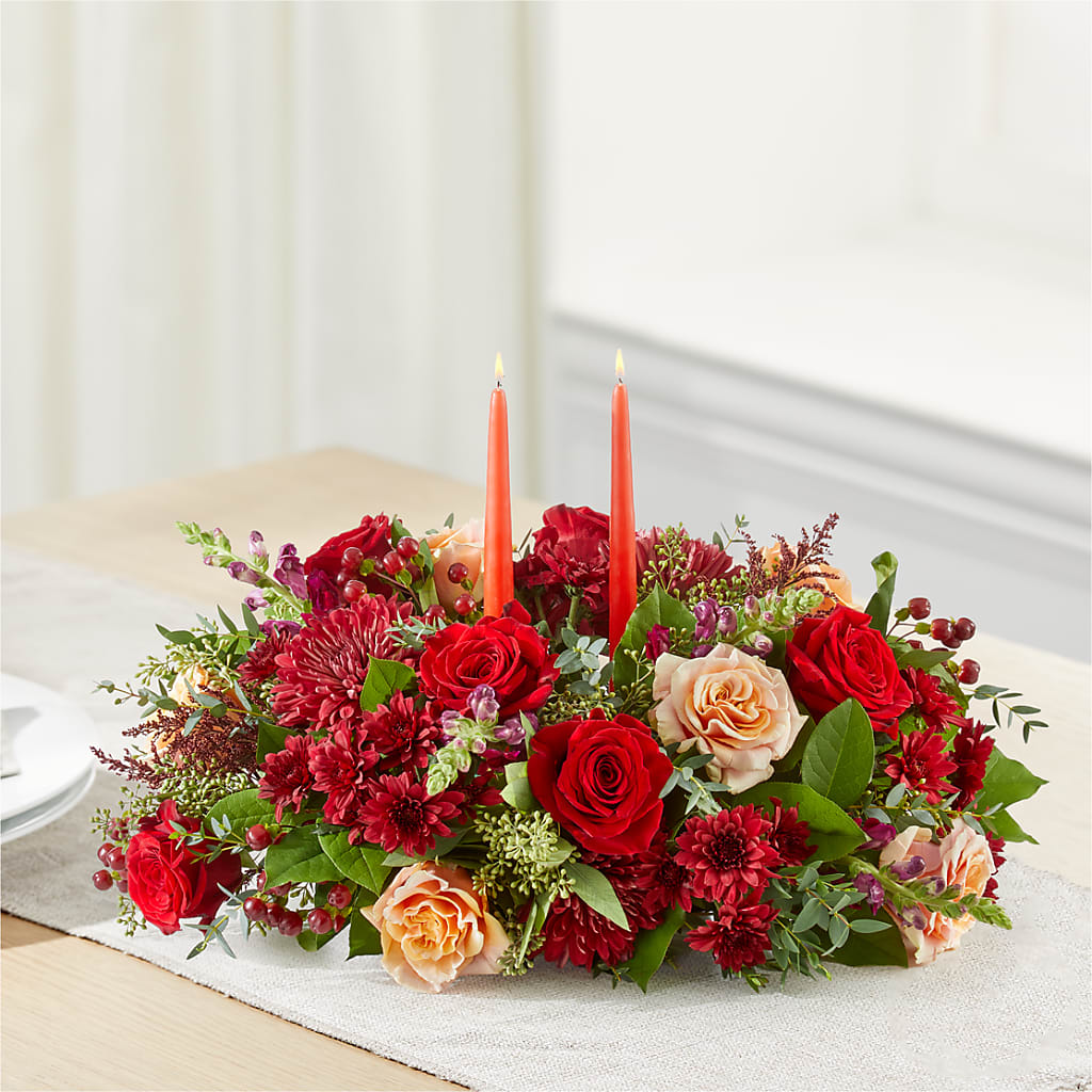 Most Thankful Centerpiece –  Garlington Florist, New Bedford MA