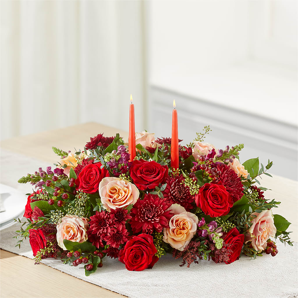 Most Thankful Centerpiece –  Garlington Florist, New Bedford MA