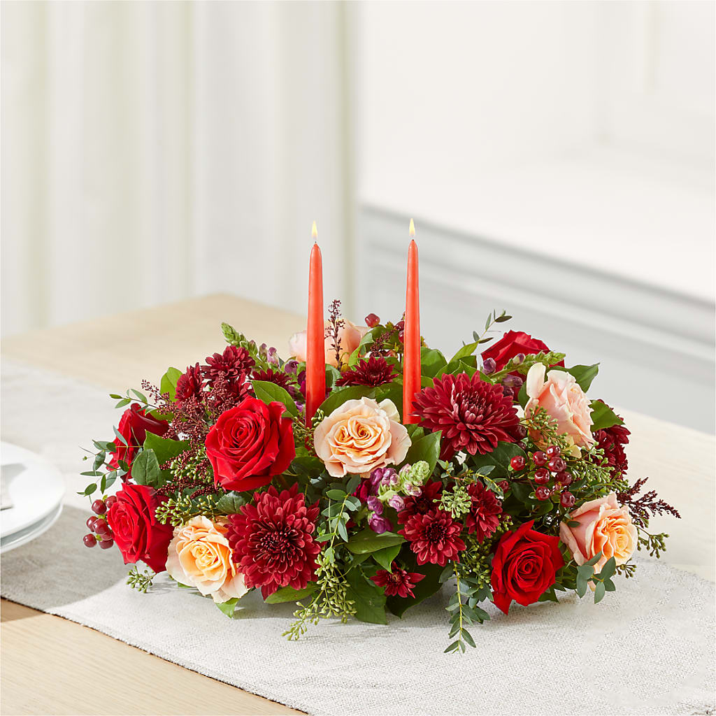 Most Thankful Centerpiece –  Garlington Florist, New Bedford MA