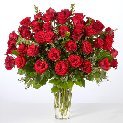 Forever Yours Fifty Stem Red Rose Bouquet –  Garlington Florist, New Bedford MA