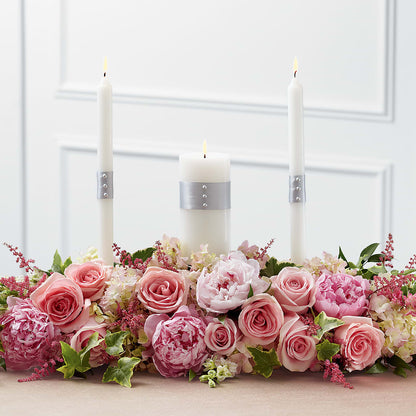 Worldwide Romance Unity Candle Arrangement –  Garlington Florist, New Bedford MA